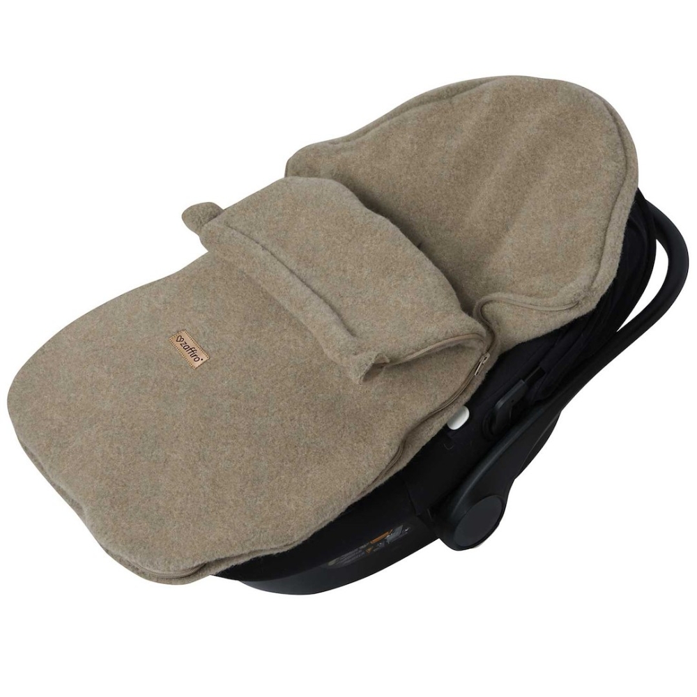 Wool footmuffs mini Sierra 0-18m brown