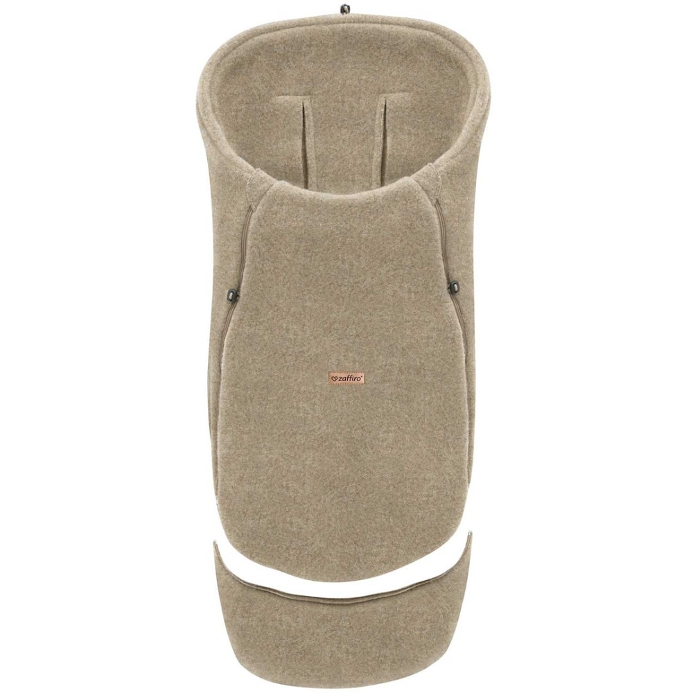 Adjustable wool footmuffs Sierra 0-36m brown