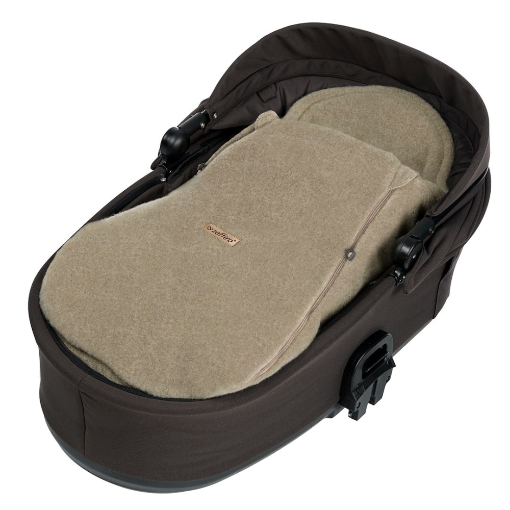 Adjustable wool footmuffs Sierra 0-36m brown