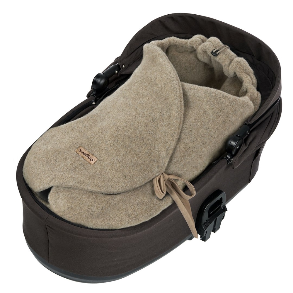 Wool wrapper Sierra 0-12m brown