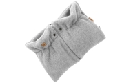 Wool two-parts hand muffs Sierra grey