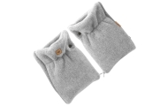 Wool two-parts hand muffs Sierra grey