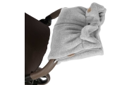 Wool two-parts hand muffs Sierra grey