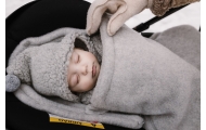 Wool footmuffs mini Sierra 0-18m grey