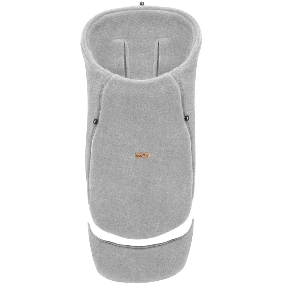Adjustable wool footmuffs Sierra 0-36m grey