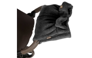 Wool two-parts hand muffs Sierra anthracite