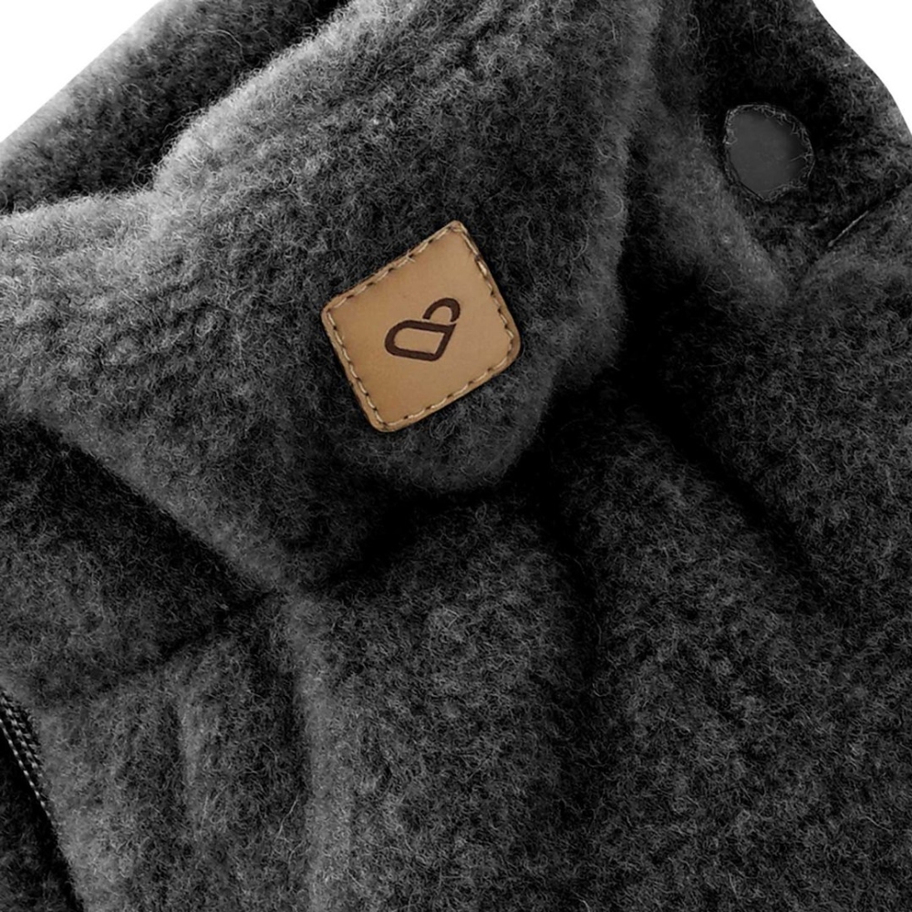 Wool two-parts hand muffs Sierra anthracite
