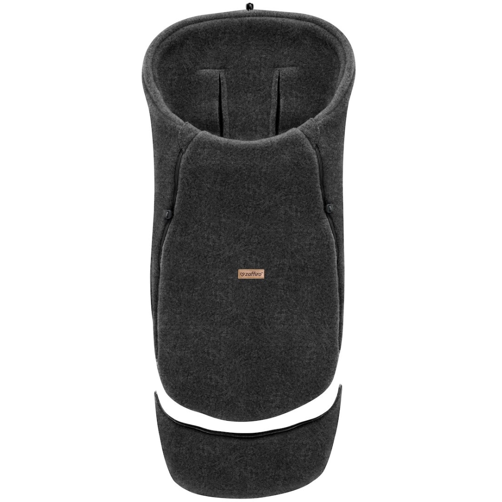 Adjustable wool footmuffs Sierra 0-36m anthracite