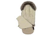 Adjustable footmuff with bag GrowUP Nordico 0-36m beige