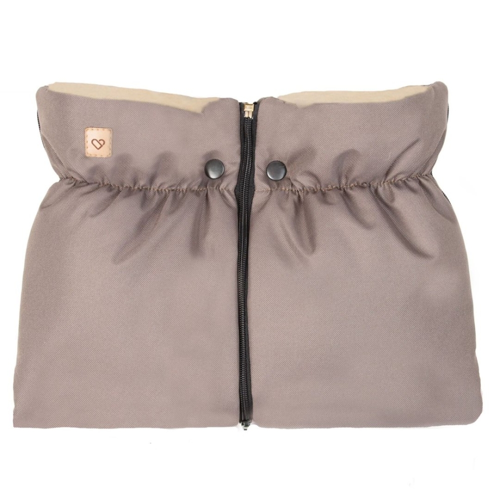 Two-parts hand muffs Nordico taupe