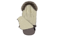 Adjustable footmuff with bag GrowUP Nordico 0-36m taupe