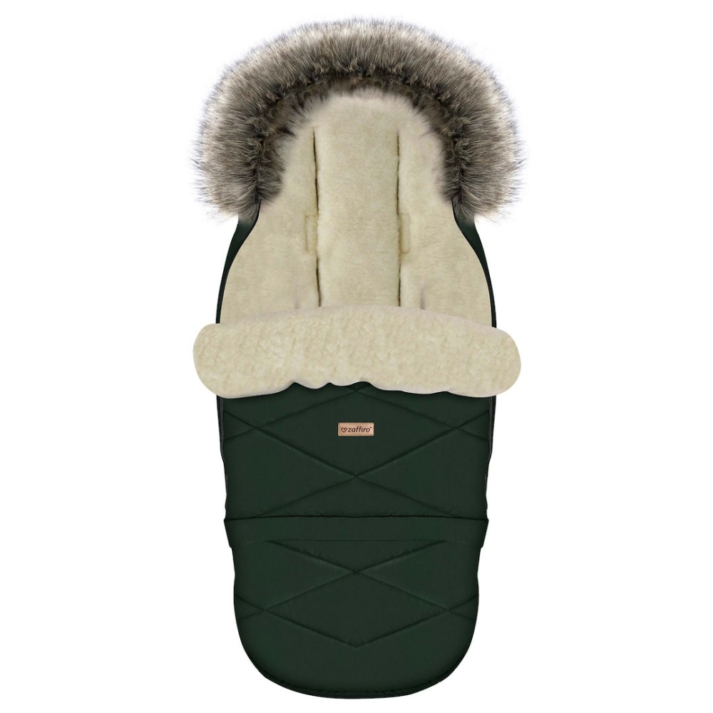 Adjustable footmuff with bag GrowUP Nordico 0-36m bottle green