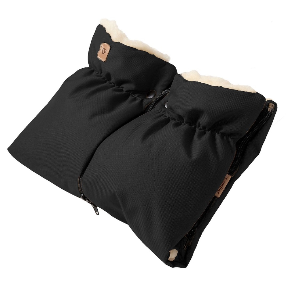 Two-parts hand muffs Nordico black