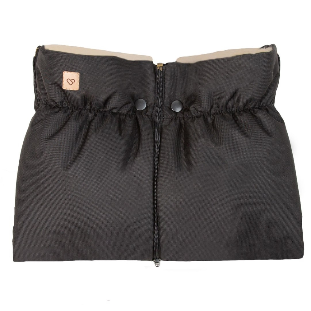 Two-parts hand muffs Nordico black