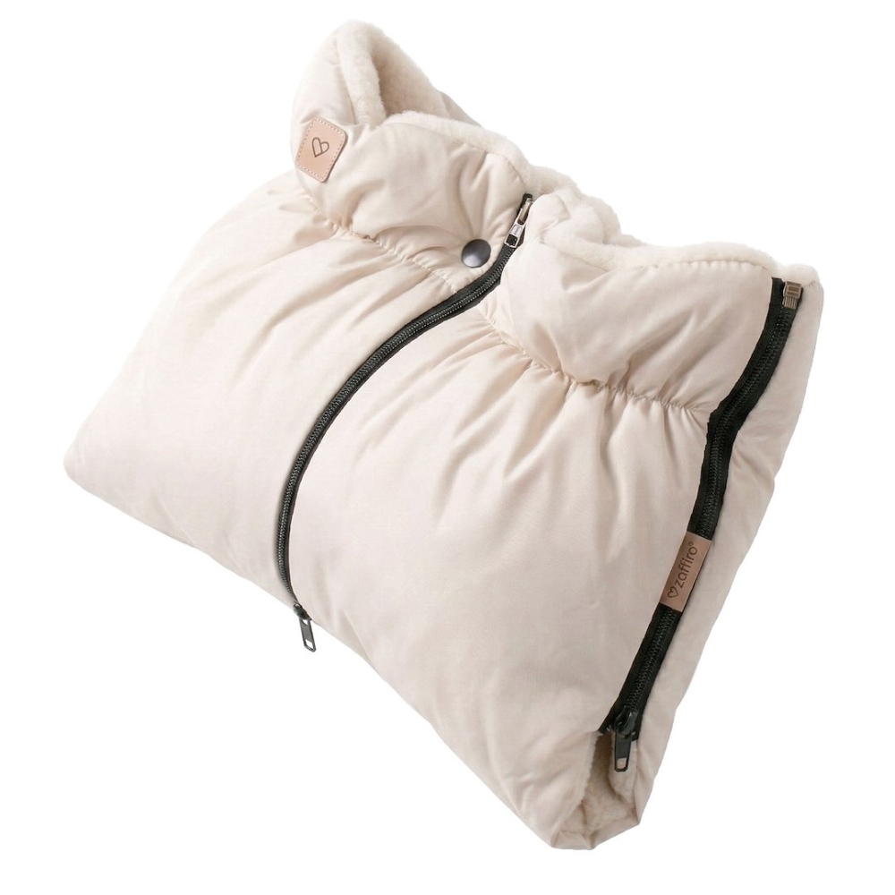 Two-parts hand muffs Aspen vanilla