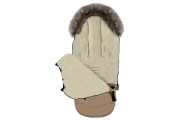 Adjustable footmuff with bag GrowUP Aspen 0-36m vanilla