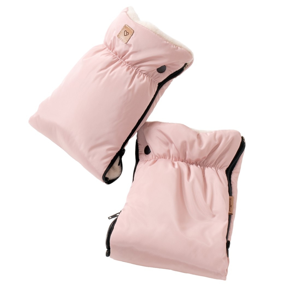 Two-parts hand muffs Aspen baby pink