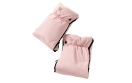 Two-parts hand muffs Aspen baby pink