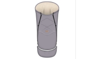 Adjustable footmuff EverGrow Aspen 0-36m steel grey