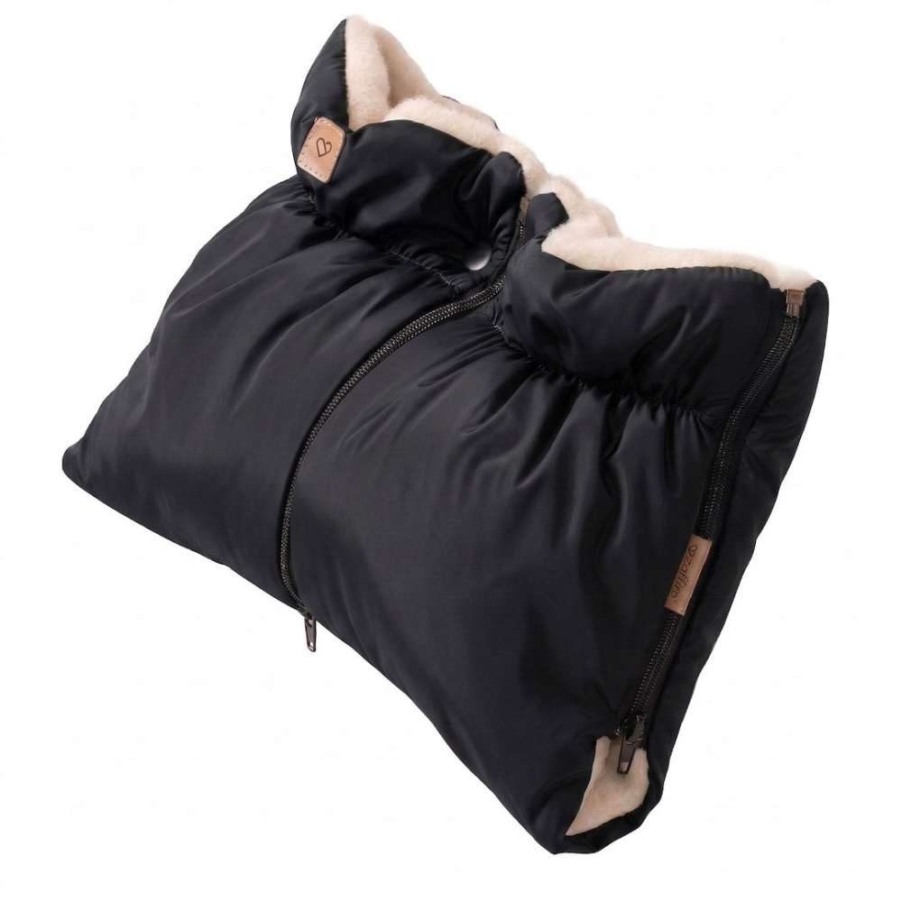 Two-parts hand muffs Aspen black