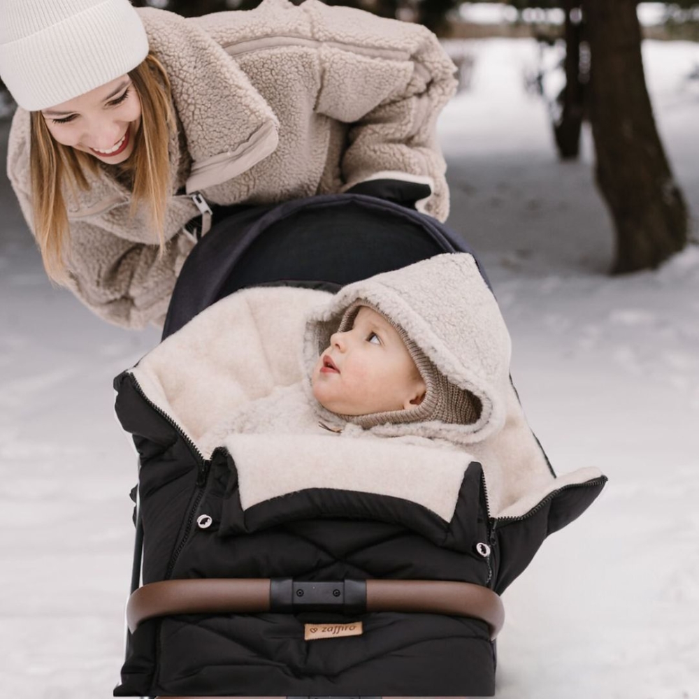 Adjustable footmuff with bag GrowUP Aspen 0-36m black