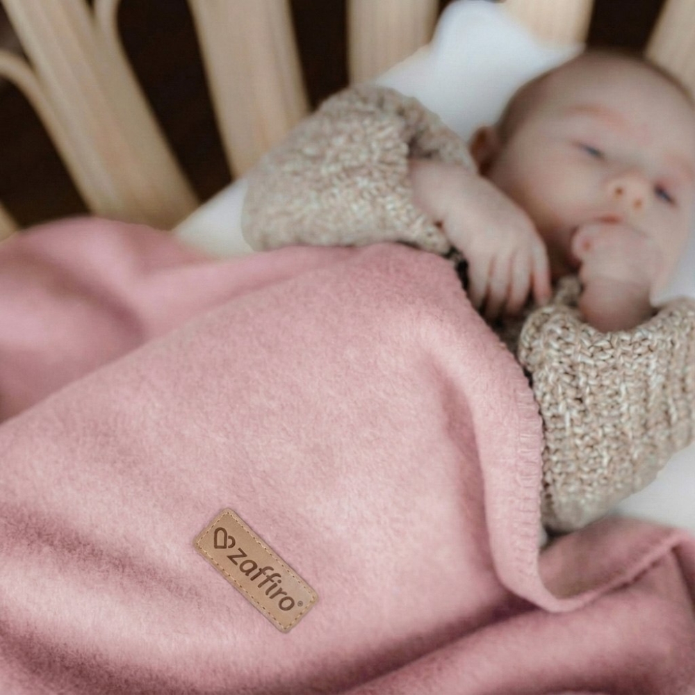 Cotton blanket Oslo 75x100cm baby pink