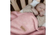 Cotton blanket Oslo 75x100cm baby pink