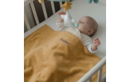 Cotton blanket Oslo 75x100cm mustard