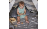 Cotton blanket Alba 75x100cm grey