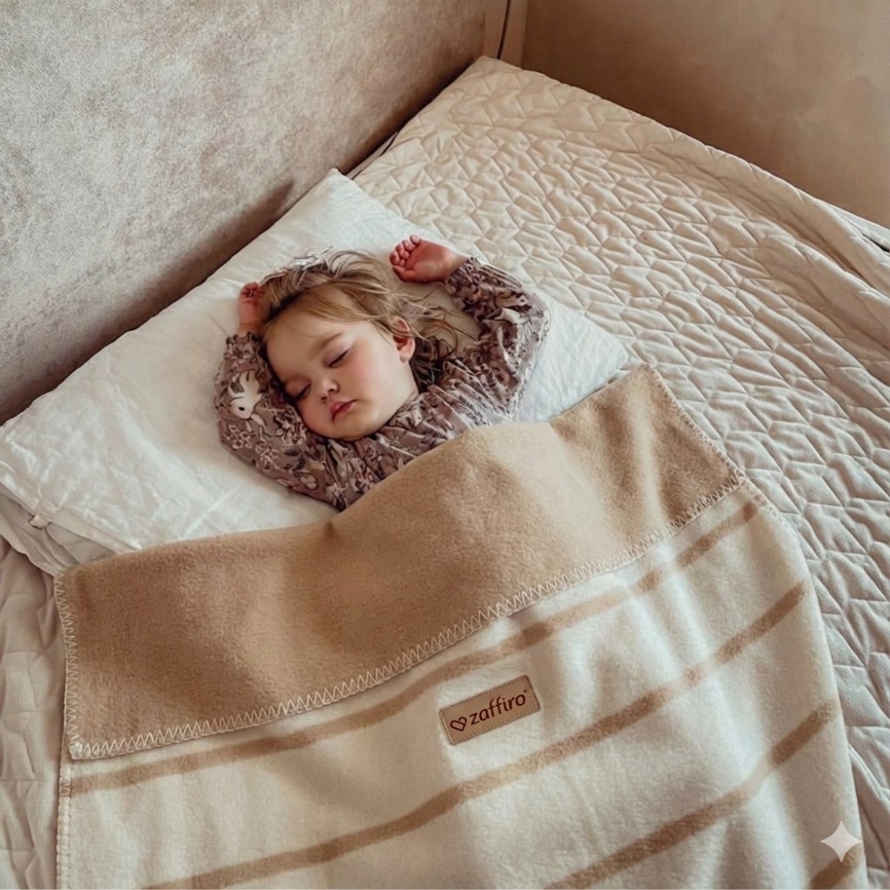 Cotton blanket Alba 75x100cm beige