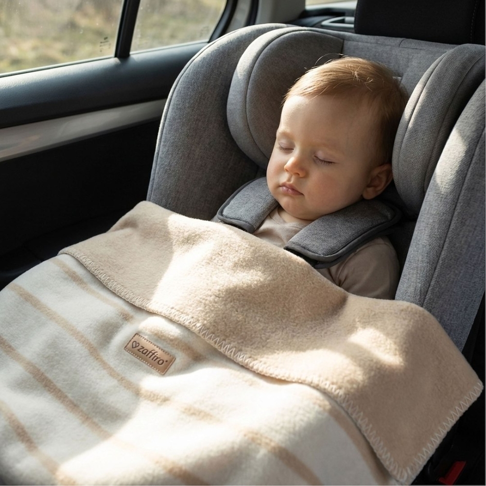 Cotton blanket Alba 75x100cm beige
