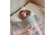 Cotton blanket Alba 75x100cm baby pink