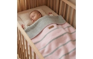 Cotton blanket Alba 75x100cm baby pink