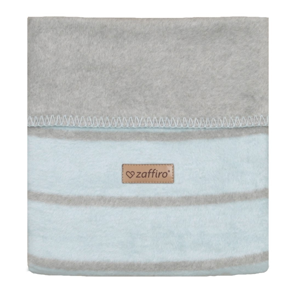 Cotton blanket Alba 75x100cm baby blue