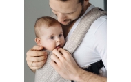 Baby carrier City Leaves beige