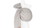 Sling with ring HugMe Leaves 70x195cm grey