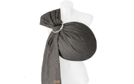 Sling with ring HugMe Leaves 70x195cm anthracite