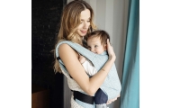 Baby carrier City Leaves mint