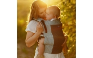 Baby carrier City Air Leaves mint