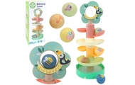 WOOPIE GREEN Wooden Ball Track Sensory Educational 6 pcs.					