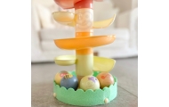 WOOPIE GREEN Wooden Ball Track Sensory Educational 6 pcs.					