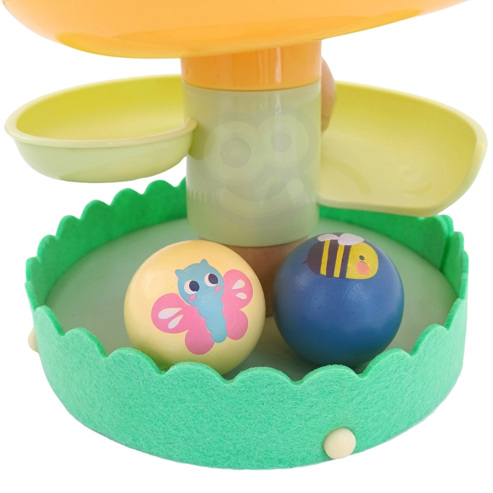 WOOPIE GREEN Wooden Ball Track Sensory Educational 6 pcs. 