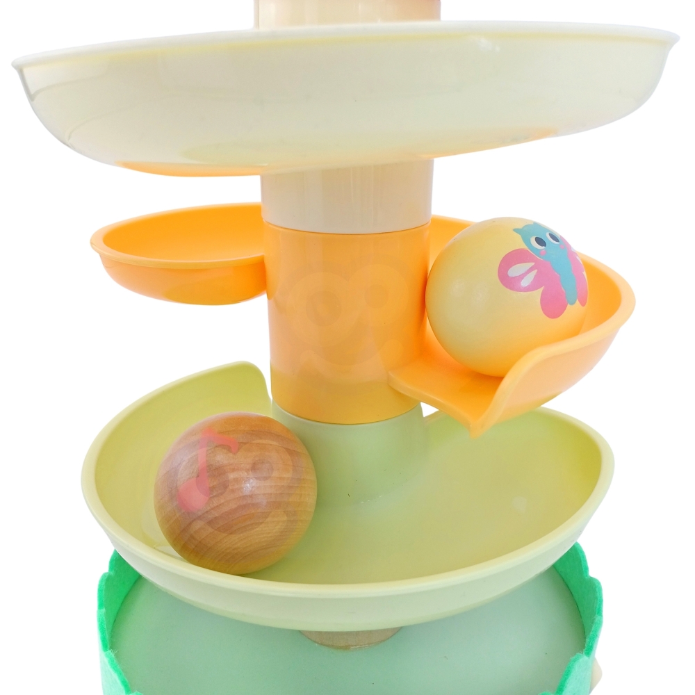WOOPIE GREEN Wooden Ball Track Sensory Educational 6 pcs. 