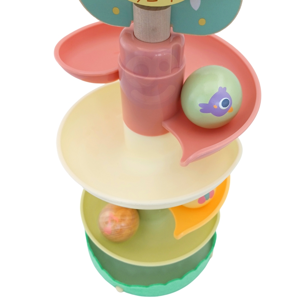 WOOPIE GREEN Wooden Ball Track Sensory Educational 6 pcs. 