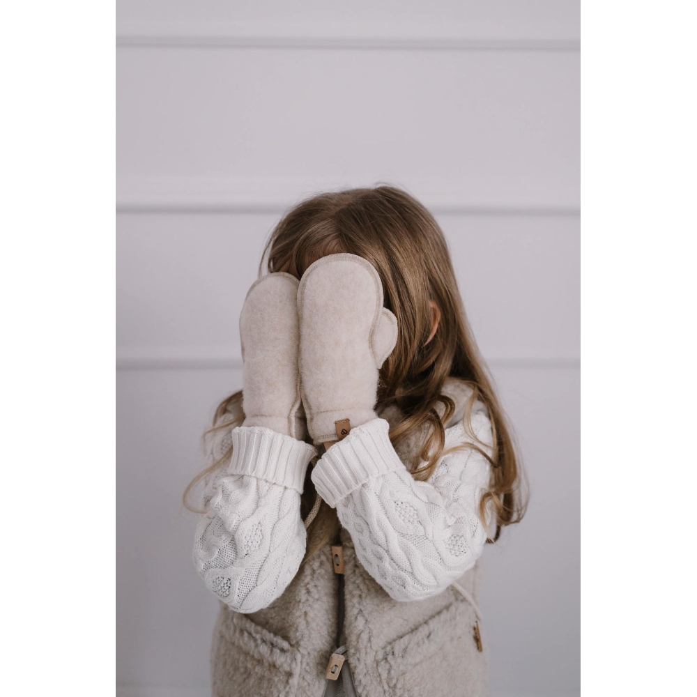 Wool kiddy hand muff Sierra 1-3y beige