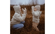 Wool kiddy hand muff Sierra 1-3y beige