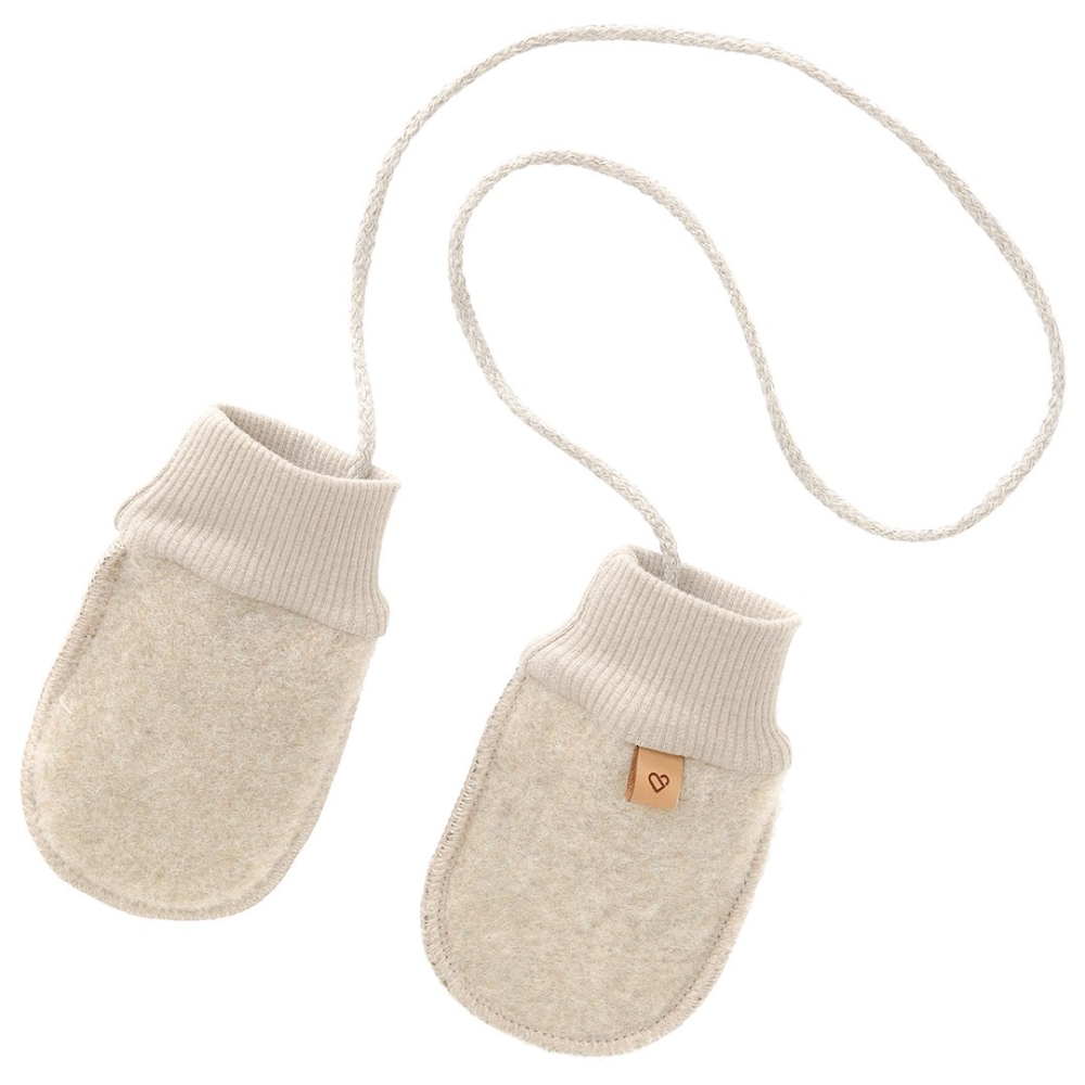 Wool kiddy hand muff Sierra 0-12m beige