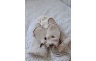 Wool kiddy hand muff Sierra 0-12m beige