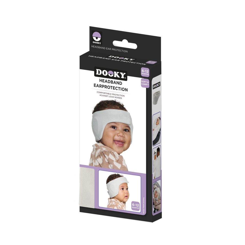 Słuchawki ochronne opaska DOOKY 6-12m Grey