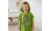 Okrycie kąpielowe z kapturem 100% cotton Dinozaur